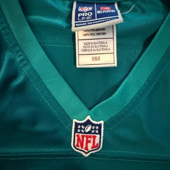 🏈 NFL Miami Dolphins Miller 26 Teal Jersey with Logo Pro Line Football 🏈 Retired - Picture 4 of 5